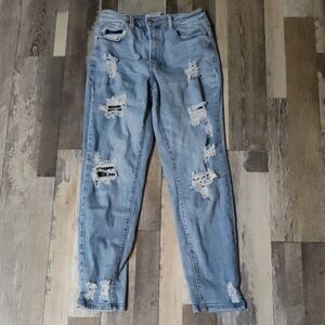 5/$25 SALE Wax Jean Women's Ripped Light Blue Skinny Jeans